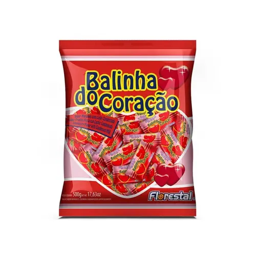 BALINHA DO CORAÇAO MORANGO FLORESTAL A UNIDADE