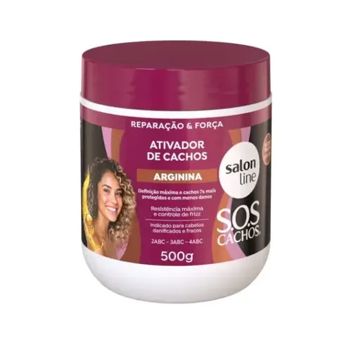 ATIVADOR DE CACHOS ARGININA SALON LINE 500G