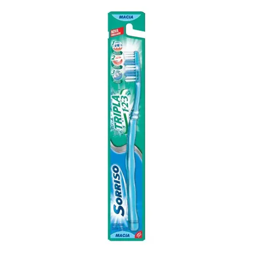 ESCOVA DE DENTE TRIPLE 123 COM 1 UNIDADE SORRISO
