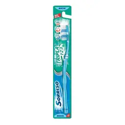ESCOVA DE DENTE TRIPLE 123 COM 1 UNIDADE SORRISO