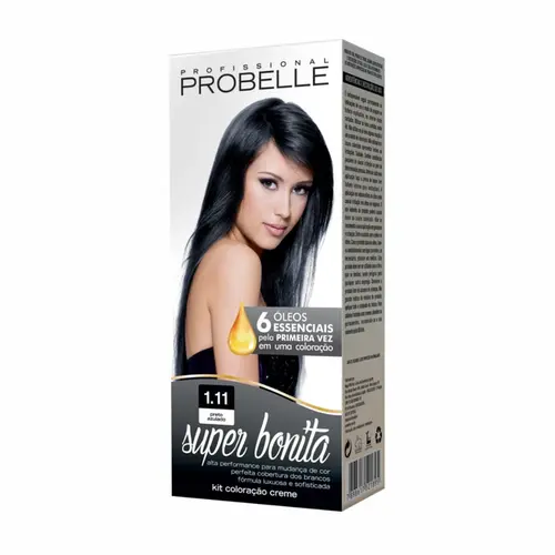 TINTA 1.11 PRETO AZULADO SUPER BONITA PROBELLE