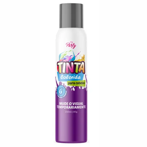 TINTA SPRAY COLORIDA PRATA MY PARTY 150ML