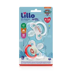 KIT CHUPETA DIA E NOITE COM 2 UNIDADES PATRULHA CANINA LILLO REF-636301