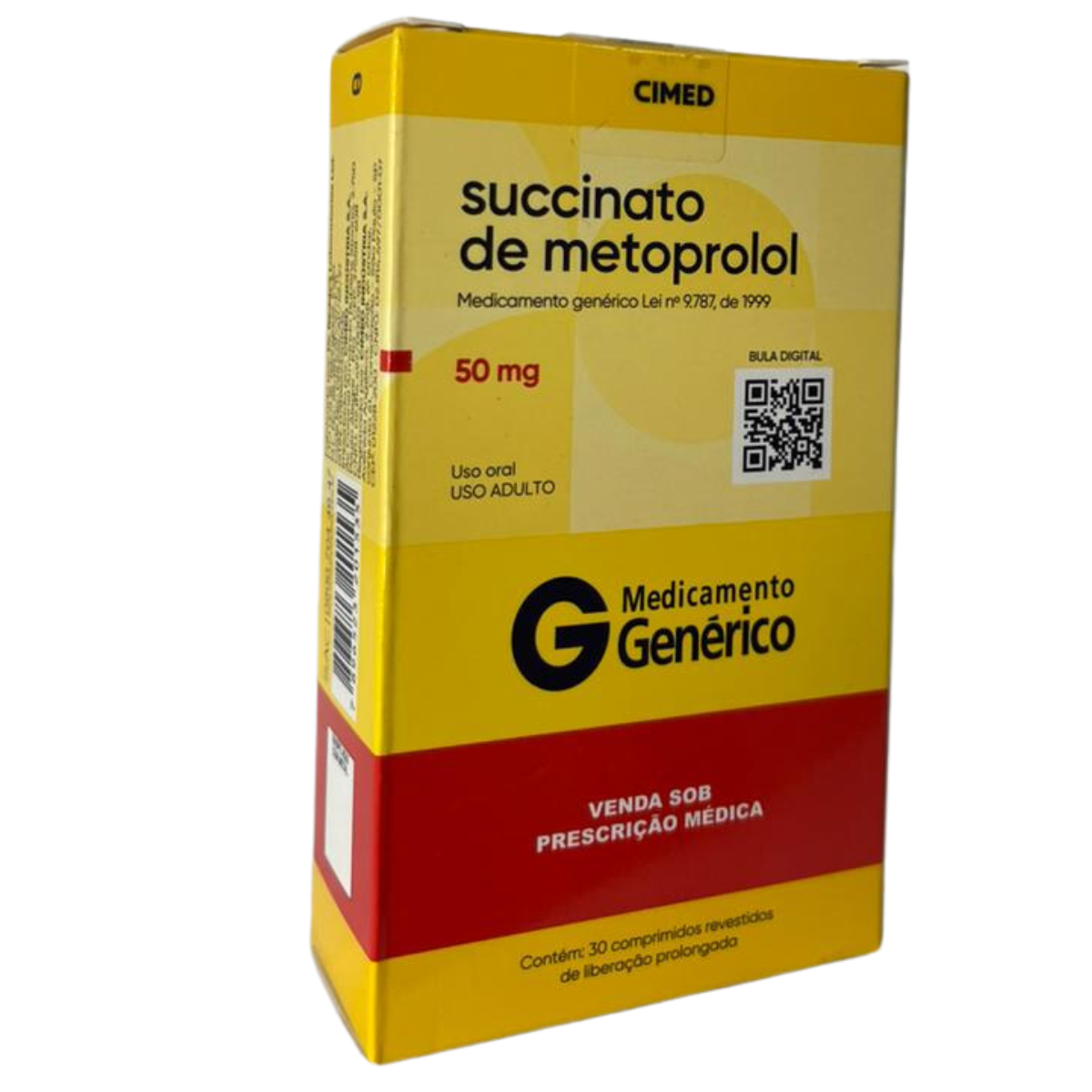 SUCCINATO DE METOPROLOL 50MG C/30 COMPRIMIDOS CIMED - CIMED INDUSTRIA DE M