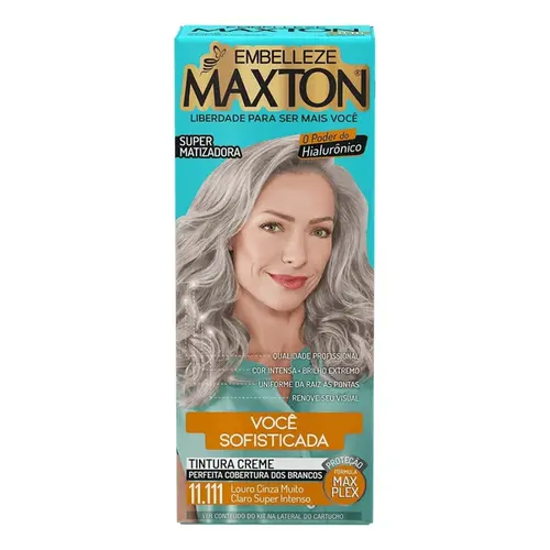 COLORAÇAO 11.111 LOURO CINZA MUITO CLARO SUPER INTENSO MAXTON