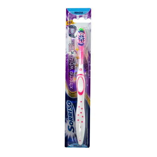 ESCOVA DE DENTE MACIA XTREME WHITE BRILHO 5 ESTRELA COM 1 UNIDADE SORRISO