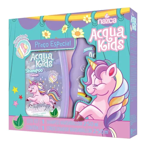 KIT SHAMPOO E CONDICIONADOR MARSHMALLOW ACQUA KIDS NAZCA 250ML
