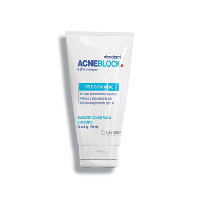 SABONETE LÍQUIDO FACIAL ACNEBLOCK 150ML - KLEY HERTZ SA INDUST