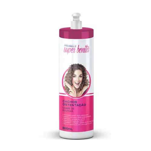CREME PARA PENTEAR CACHOS OSTENTACAO SUPER BONITA PROBELLE 800ML