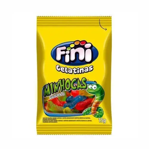 BALA GELATINAS MINHOCAS FINI 15G