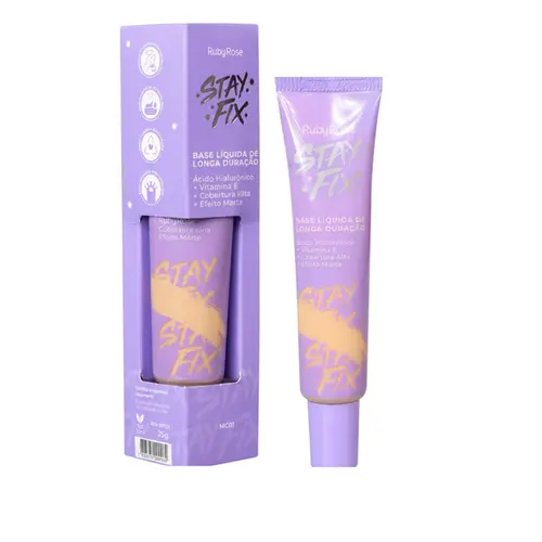 BASE LIQUIDA COR MC51 STAY FIX RUBY ROSE 25G