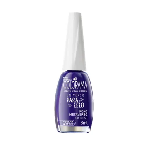 ESMALTE ROXO METAVERSO UNIVERSO PARALEO COLORAMA  8ML