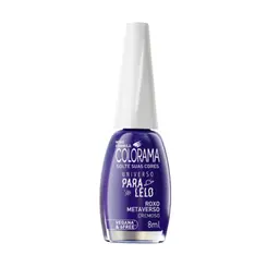 ESMALTE ROXO METAVERSO UNIVERSO PARALEO COLORAMA  8ML
