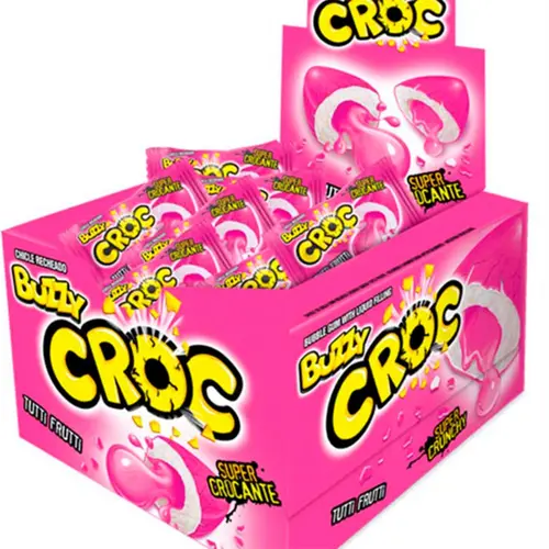CHICLETE TUTTI-FRUTTI CROC BUZZY COM 1 UNIDADE