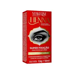 HENNA CASTANHO MÉDIO LIVRE DE AMONIA MAKELINE 1,5G