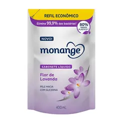 SABONETE LÍQUIDO FLOR DE LAVANDA MONANGE 400ML