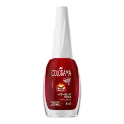 ESMALTE VERMELHO FÚRIA DIVERTIDAMENTE 2 COLORAMA 8ML
