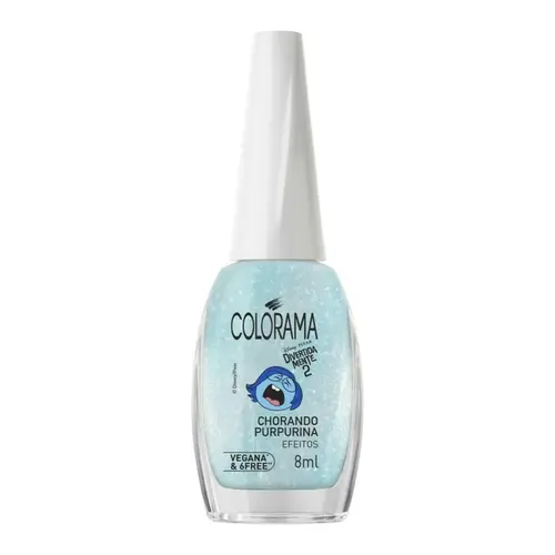 ESMALTE CHORANDO PURPURINA DIVERTIDAMENTE 2 COLORAMA 8ML