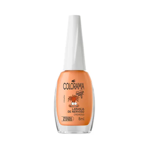 ESMALTE LARANJA DE NERVOSO DIVERTIDAMENTE 2 COLORAMA 8ML