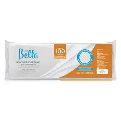 LENÇO DESCARTAVEL PARA DEPILAÇÃO FÁCIL MANUSEIO COM 100 UNIDADES DEPIL BELLA