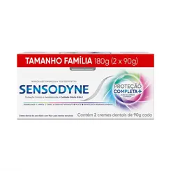 KIT CREME DENTAL PROTEÇÃO COMPLETA COM 2 UNIDADES SENSODYNE 90G