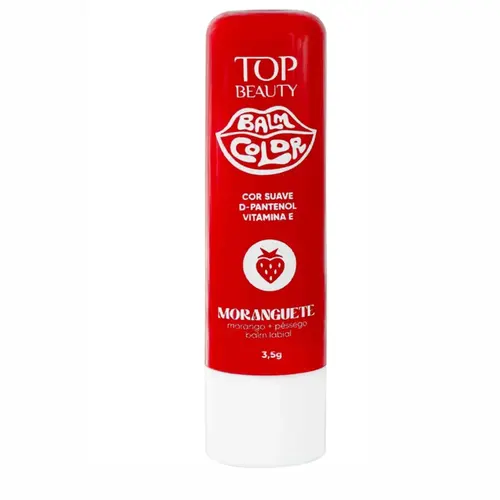 BALM COLOR LABIAL MORANGUETE TOP BEAUTY 3,5G
