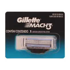CARGA APARELHO DE BARBEAR COM 1 UNIDADE MACH 3 GILLETE