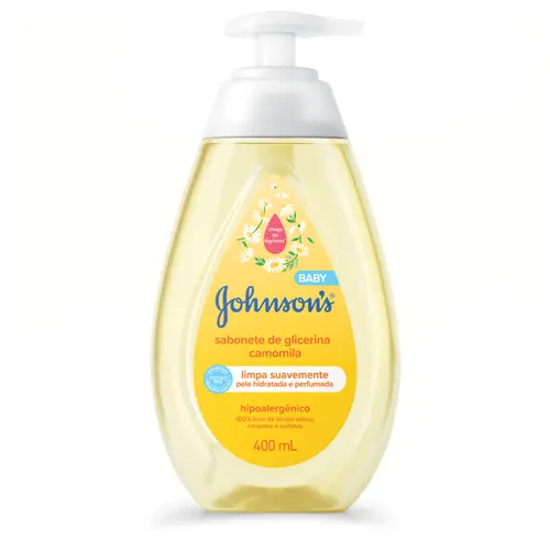 SABONETE LÍQUIDO GLICERINA CAMOMILA BABY JOHNSON´S 400ML