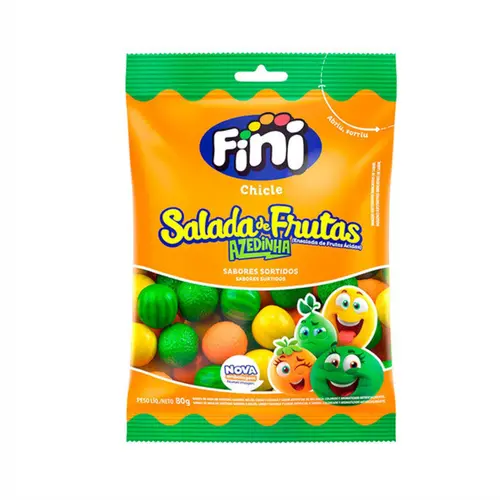 CHICLETE SALADA DE FRUTAS AZEDINHA FINI 80G