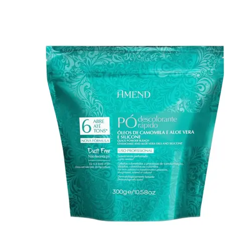 PÓ DESCOLORANTE CAMOMILA E ALOE VERA AMEND 300G