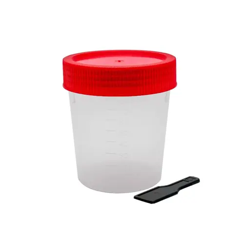 COLETOR ESTERIL TAMPA VERMELHA COM 1 UNIDADE JB LAB 80ML