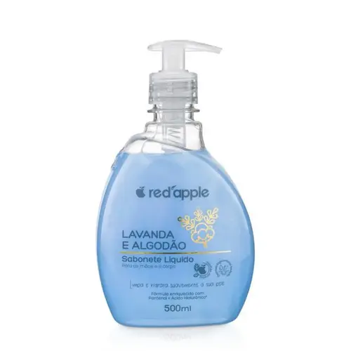 SABONETE LÍQUIDO LAVANDA E ALGODÃO RED APPLE 500ML