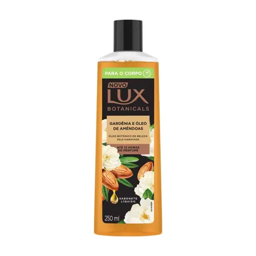 SABONETE LÍQUIDO GARDÊNIA E ÓLEO DE AMÊNDOAS LUX 250ML