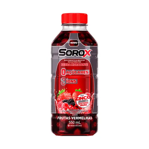 BEBIDA HIDRATANTE FRUTAS VERMELHAS SOROX 550ML