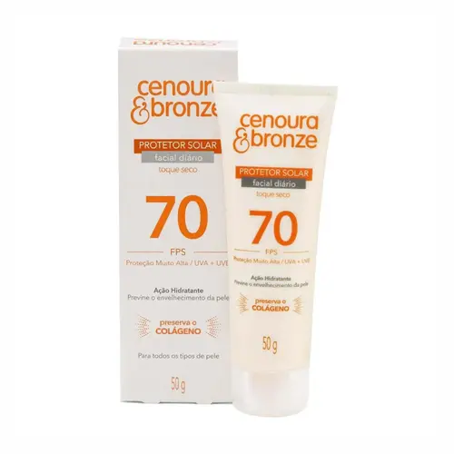 PROTETOR SOLAR 70FPS CENOURA & BRONZE 50G