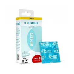 PRESERVATIVO K-MISINHA INVISIVEL MAIS FINO COM 8 UNIDADES K-MED