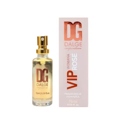 PERFUME VIP ROSÉ WOMANA FEMININA DG DALGE 15ML
