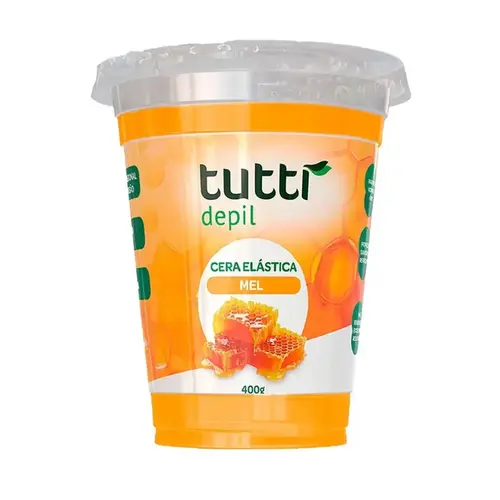 CERA ELASTICA DEPILATÓRIA COPO MEL TUTTI DEPIL 400G