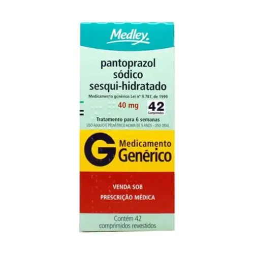 PANTOPRAZOL SODICO 40MG COM 42 COMPRIMIDOS REVEVESTIDOS DE LIBERACAO PROLONGADA