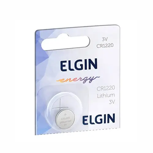 BATERIA LITIO CR1220 3V ELGIN COM 1 UNIDADE