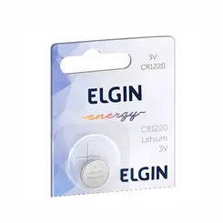 BATERIA LITIO CR1220 3V ELGIN COM 1 UNIDADE