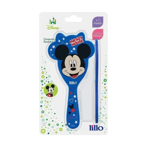 KIT ESCOVA E PENTE MICKEY MOUSE LILLO REF-303120