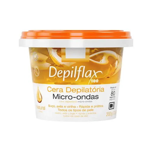 CERA DEPILATORIA MICRO-ONDAS NATURAL DEPILFLAX 200G