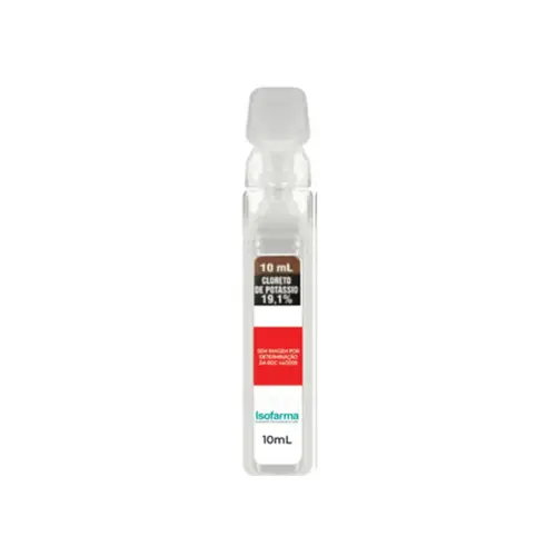 CLORETO DE POTASSIO 19,1% ISOFARMA 10 ML