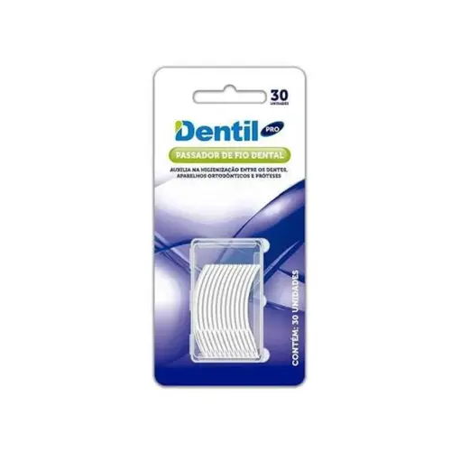 PASSADOR DE FIO DENTAL COM 30 UNIDADES PRO DENTIL