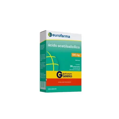ACIDO ACETILSALICILICO 100MG COM 60 COMPRIMIDOS