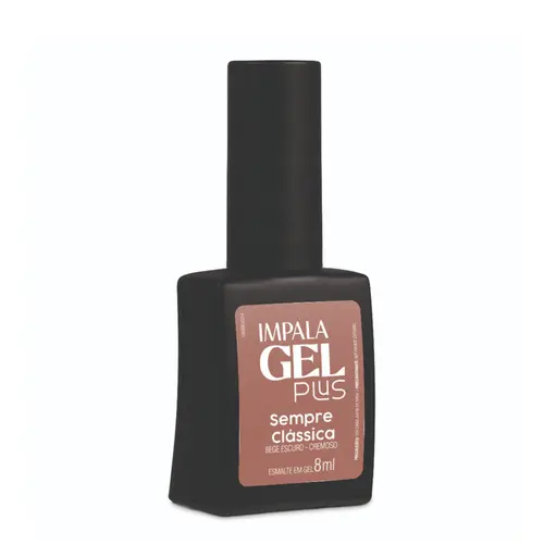 ESMALTE BEGE ESCURO GEL PLUS IMPALA 8ML