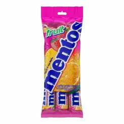 BALA PACOTE FRUIT MENTOS COM 3 UNIDADES