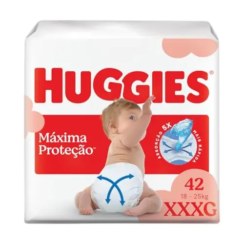 FRALDA SUPREME CARE XXXG COM 42 UNIDADES HUGGIES