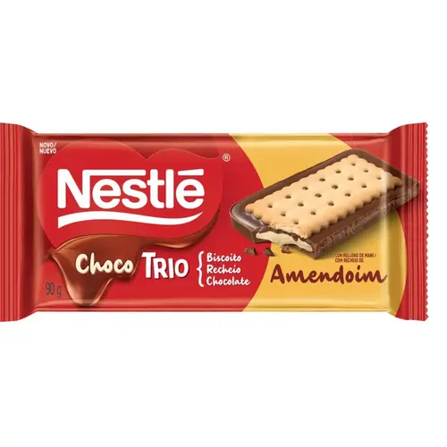 BARRA CHOCOTRIO AMENDOIM NESTLE 90G